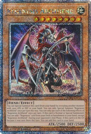 Regenesis Archfiend (Quarter Century Secret Rare) [ALIN - ALIN-EN016]