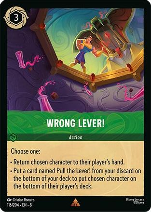 Wrong Lever! [8 - 116/204]