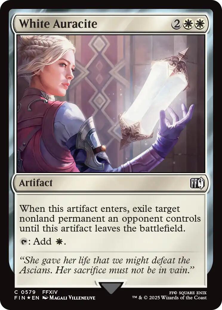 White Auracite (Surge Foil) [FIN - 579]