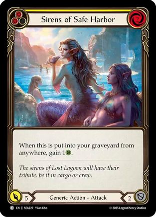 Sirens of Safe Harbor (Yellow) (SEA227) - High Seas Rainbow Foil