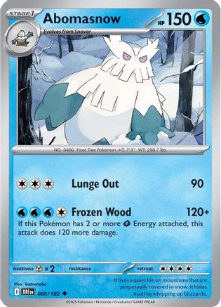 Abomasnow 060/182  SV10 Destined Rivals - Uncommon