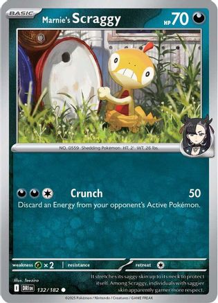 Marnie's Scraggy 132/182  SV10 Destined Rivals - Common