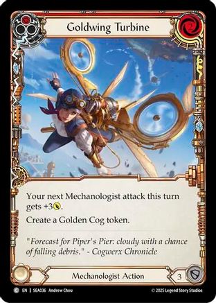 Goldwing Turbine (Red) (SEA036) - High Seas Rainbow Foil