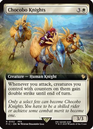 Chocobo Knights (Extended Art) (FIC-102) - Commander: FINAL FANTASY