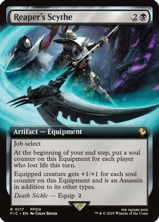 Reaper's Scythe (Extended Art) (FIC-117) - Commander: FINAL FANTASY