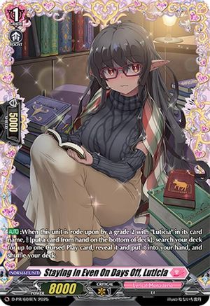 Staying In Even On Days Off, Luticia (D-PR/604EN) - D Promo Cards