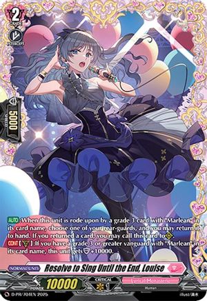 Resolve to Sing Until the End, Louise (D-PR/704EN) - D Promo Cards