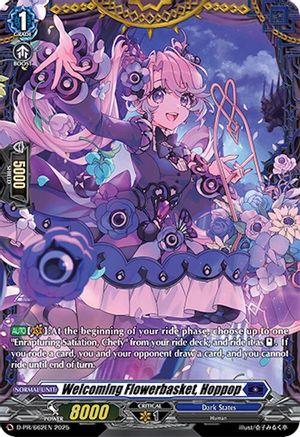 Welcoming Flowerbasket, Hoppop (D-PR/662EN) - D Promo Cards