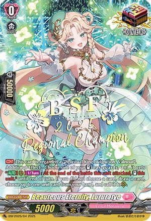 Beauteous Eternity, Lururatye (Regional Champion) (BSF2025/01C) - Bushiroad Event Cards