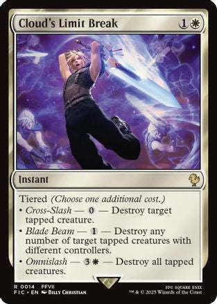 Cloud's Limit Break (Surge Foil) (FIC-014) - Commander: FINAL FANTASY Foil