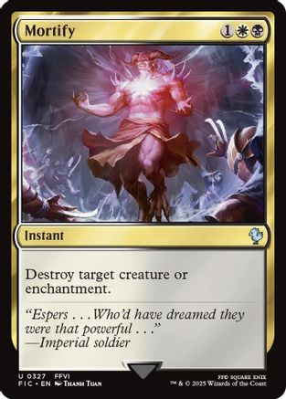 Mortify (Surge Foil) (FIC-327) - Commander: FINAL FANTASY Foil
