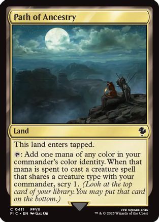 Path of Ancestry (Surge Foil) (FIC-411) - Commander: FINAL FANTASY Foil