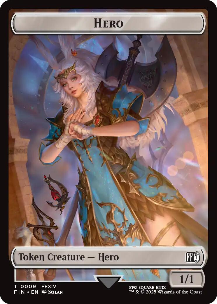Hero (0009) // Elemental Double-Sided Token [FIN - 9 // 21]