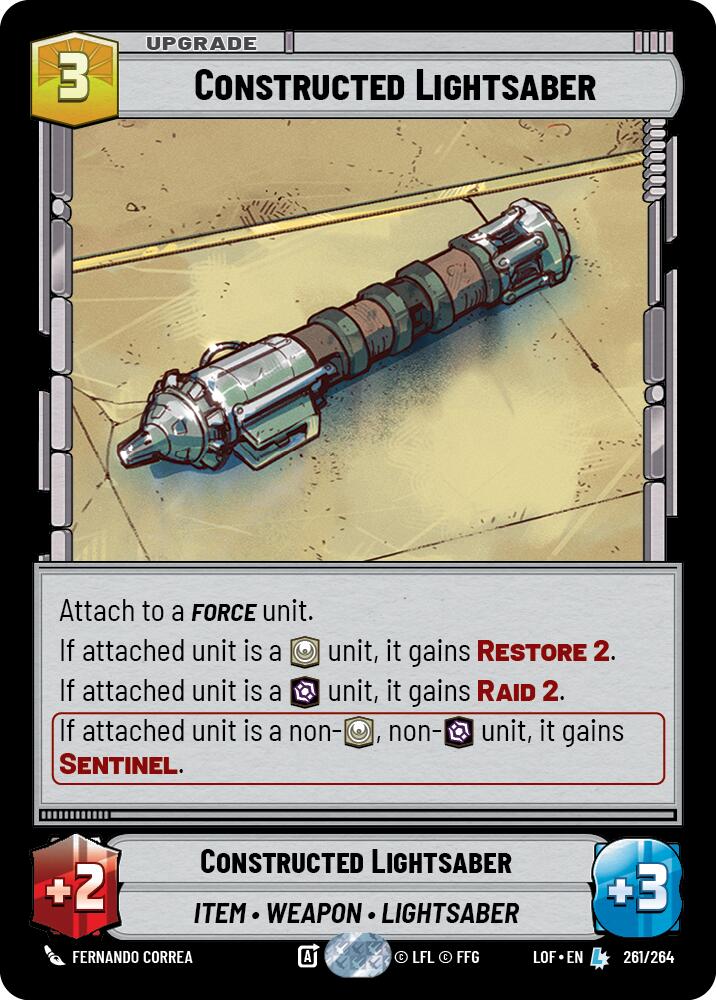 Constructed Lightsaber [LOF - 261/264]