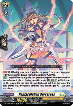 Pentaculation Sorceress (DZ-BT08/034EN) - DZ-BT08: Knights 0f Rebirth