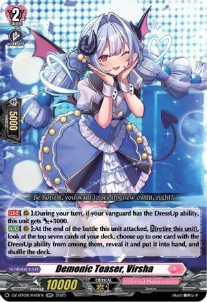 Demonic Teaser, Virsha (DZ-BT08/040EN) - DZ-BT08: Knights 0f Rebirth
