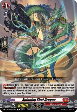 Spinning Shot Dragon (DZ-BT08/044EN) - DZ-BT08: Knights 0f Rebirth