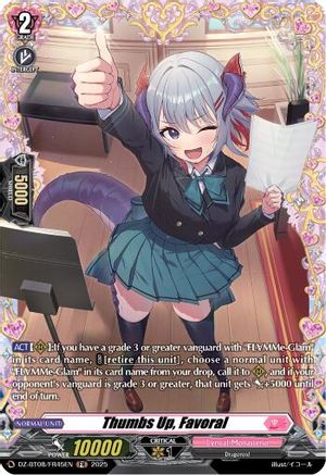 Thumbs Up, Favoral (FR) (DZ-BT08/FR45EN) - DZ-BT08: Knights 0f Rebirth