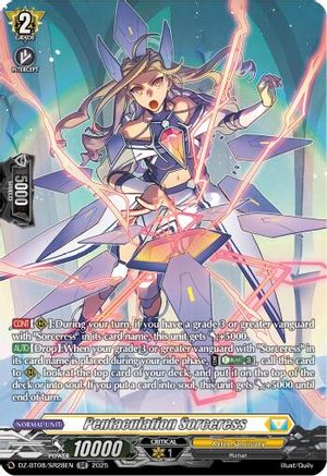 Pentaculation Sorceress (SR) (DZ-BT08/SR28EN) - DZ-BT08: Knights 0f Rebirth