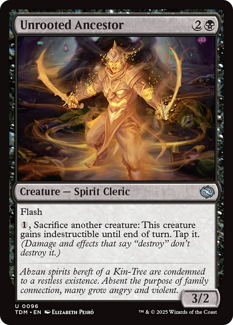 Unrooted Ancestor (TDM-096) - Tarkir: Dragonstorm Foil