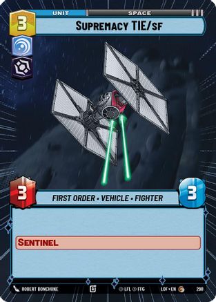 Supremacy TIE/sf (Hyperspace) [LOF - 298]