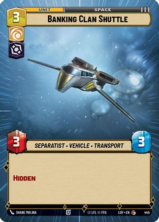 Banking Clan Shuttle (Hyperspace) [LOF - 445]