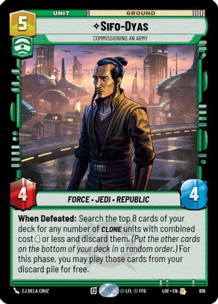 Sifo-Dyas - Commissioning An Army (Foil) [LOF - 619]