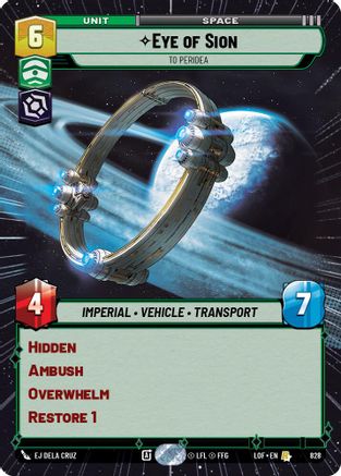 Eye of Sion - To Peridea (Hyperspace Foil) [LOF - 828]