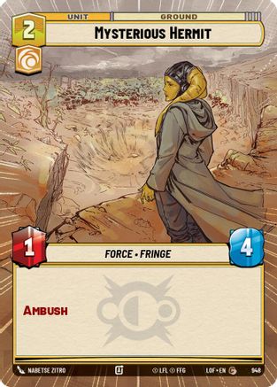 Mysterious Hermit (Hyperspace Foil) [LOF - 948]