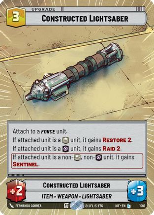 Constructed Lightsaber (Hyperspace Foil) [LOF - 1001]