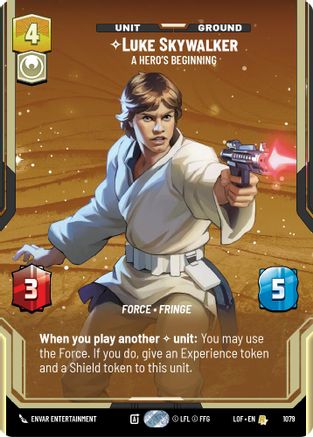Luke Skywalker - A Hero's Beginning (Prestige Foil) [LOF - 1079]