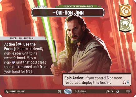 Qui-Gon Jinn - Student of the Living Force (Showcase) [LOF - 1020]