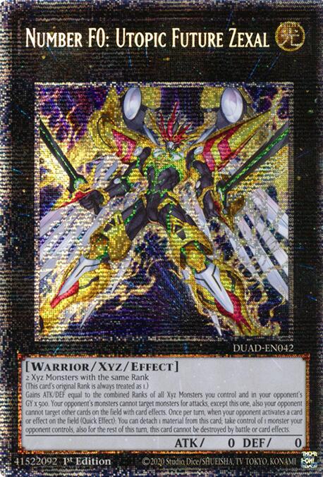 Number F0: Utopic Future Zexal (Starlight Rare)