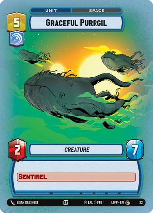 Graceful Purrgil (Foil) (22) - Legends of the Force  Weekly Play Promos Foil