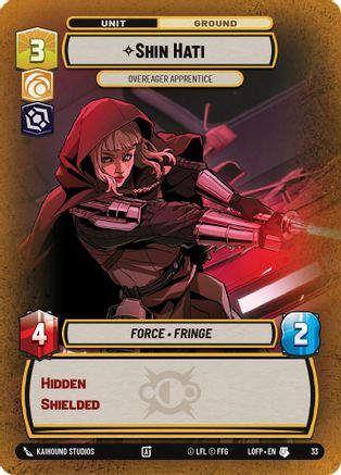 Shin Hati - Overeager Apprentice (Foil) (33) - Legends of the Force  Weekly Play Promos Foil