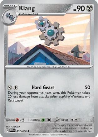 Klang 062/086  - Reverse Holofoil SV Black Bolt - Common
