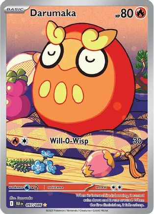 Darumaka 097/086  - Holofoil SV Black Bolt - Illustration Rare