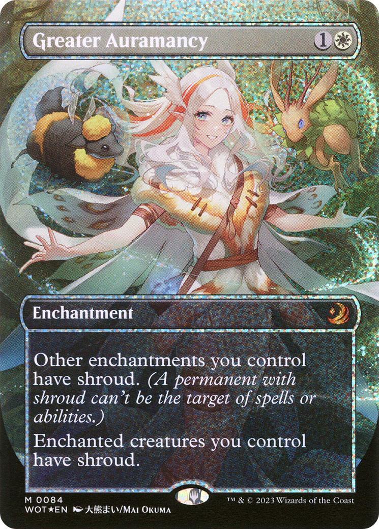 Greater Auramancy (Anime Borderless) (Confetti Foil) [WOT - 84]