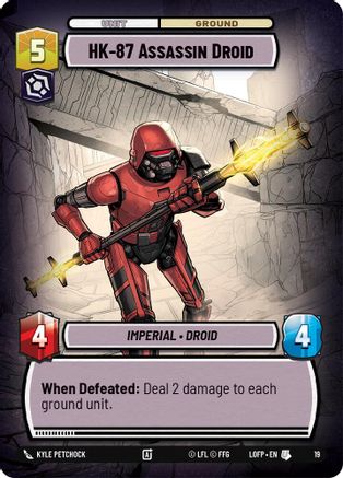 HK-87 Assassin Droid (19) - Legends of the Force  Weekly Play Promos
