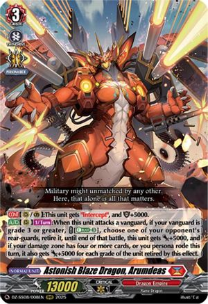 Astonish Blaze Dragon, Arumdeas (DZ-SS08/008EN) - DZ-SS08: Festival Booster 2025