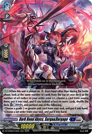 Dark Bond Abyss, Surga&Dargage (RRR) (DZ-SS08/016EN) - DZ-SS08: Festival Booster 2025