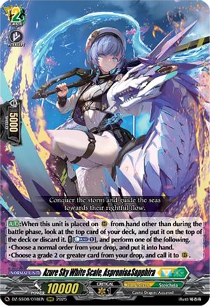 Azure Sky White Scale, Aspronia&Sapphira (RRR) (DZ-SS08/018EN) - DZ-SS08: Festival Booster 2025