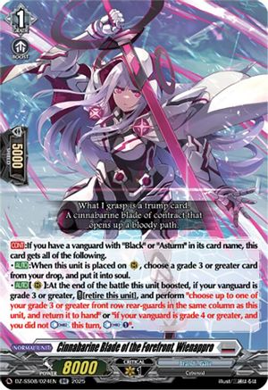 Cinnabarine Blade of the Forefront, Wienappro (DZ-SS08/024EN) - DZ-SS08: Festival Booster 2025