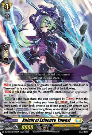 Knight of Exigency, Ynwnyl (DZ-SS08/027EN) - DZ-SS08: Festival Booster 2025