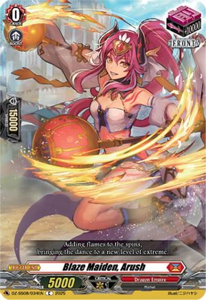 Blaze Maiden, Arush (DZ-SS08/034EN) - DZ-SS08: Festival Booster 2025