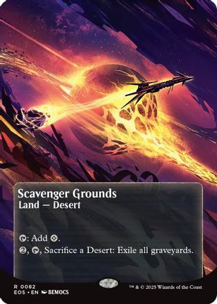 Scavenger Grounds (0082) (Borderless) (EOS-082) - Edge of Eternities: Stellar Sights Foil
