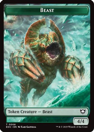 Beast (0006) // Lander (0008) Double-Sided Token (EOC-6 // 8) - Commander: Edge of Eternities