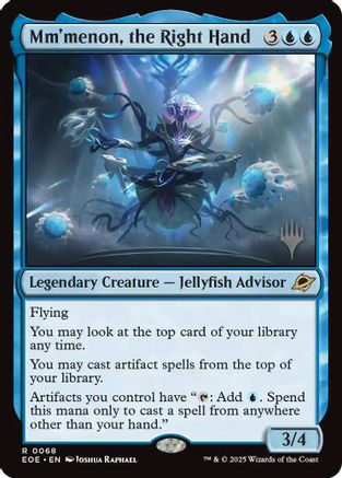 Mm'menon, the Right Hand (PPEOE-068) - Promo Pack: Edge of Eternities Foil