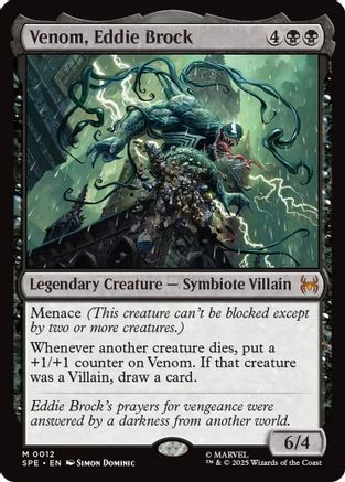 Venom, Eddie Brock (SPE-012) - Marvel's Spider-Man: Eternal-Legal Foil
