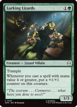 Lurking Lizards (SPM-107) - Marvel's Spider-Man Foil